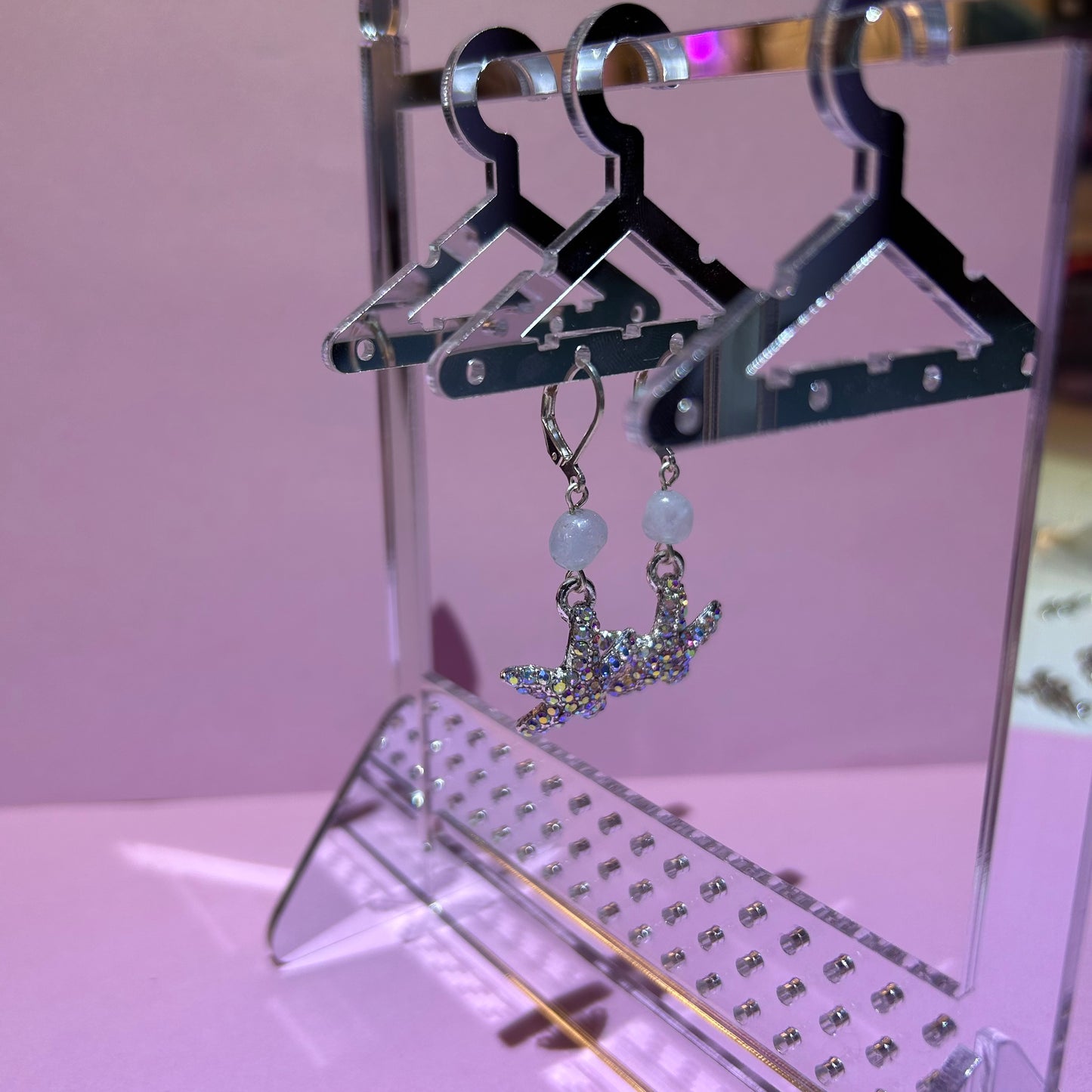 Aquamarine Sea Star Earrings