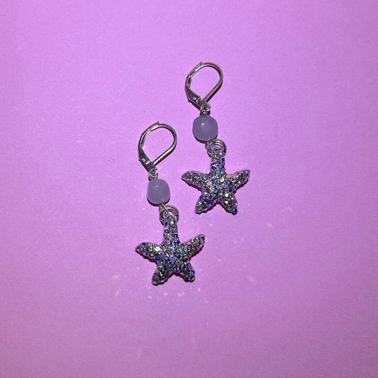Aquamarine Sea Star Earrings