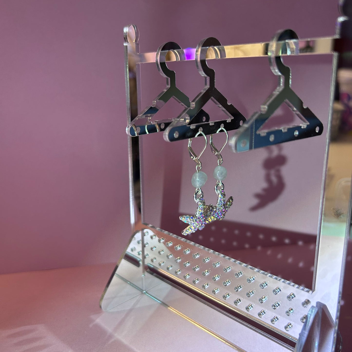 Aquamarine Sea Star Earrings