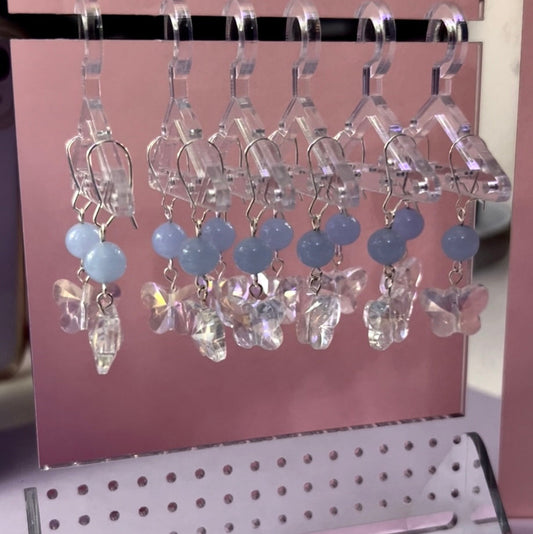 Bitty Blue Butterfly Earrings