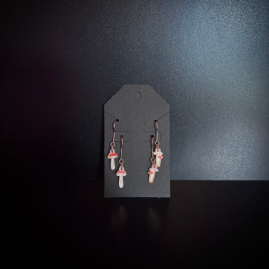 Bitty Mushroom Earring Set