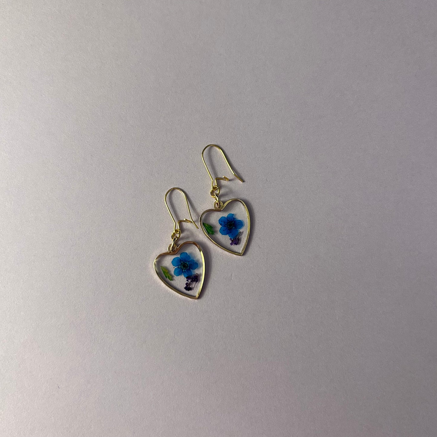 Flower Heart Earrings