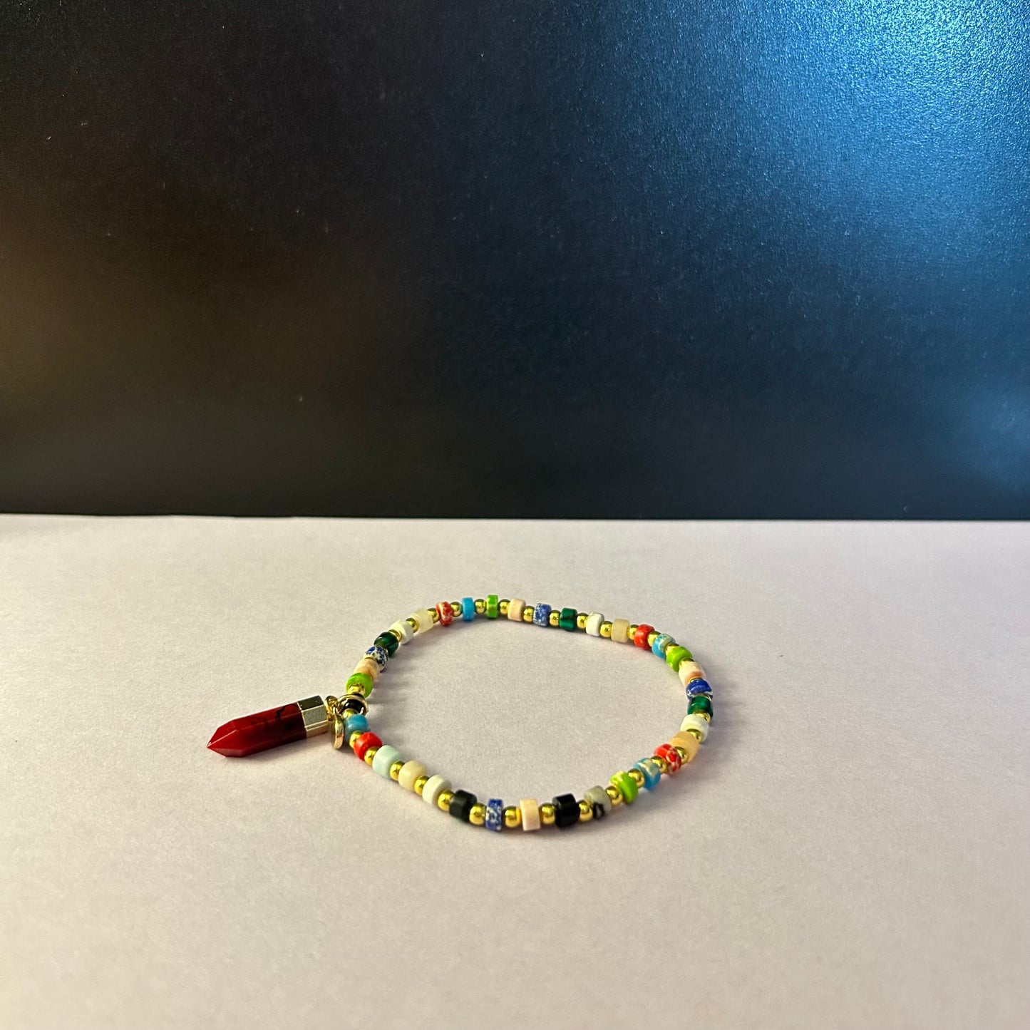 Natural Stone Bracelet - Red