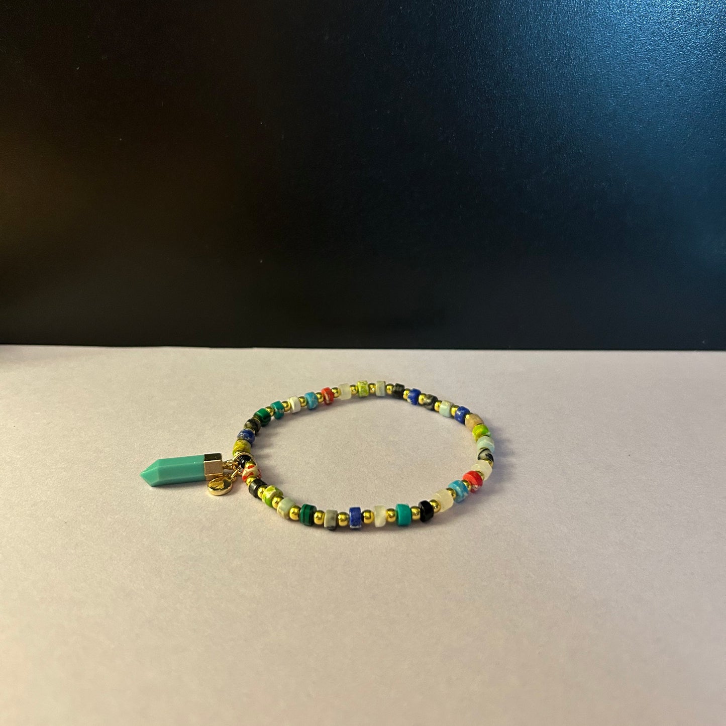Natural Stone Bracelet - Teal