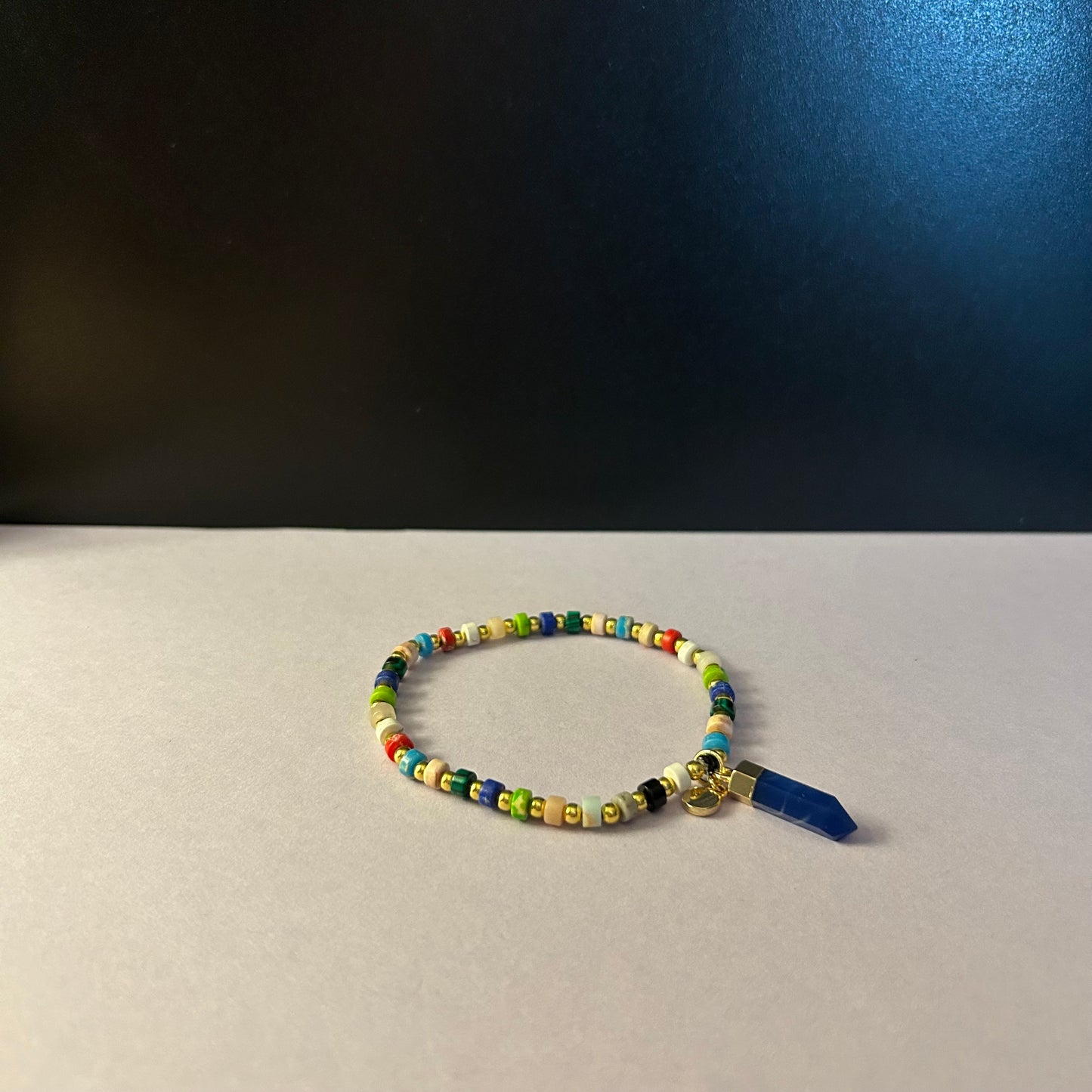Natural Stone Bracelet - Deep Blue