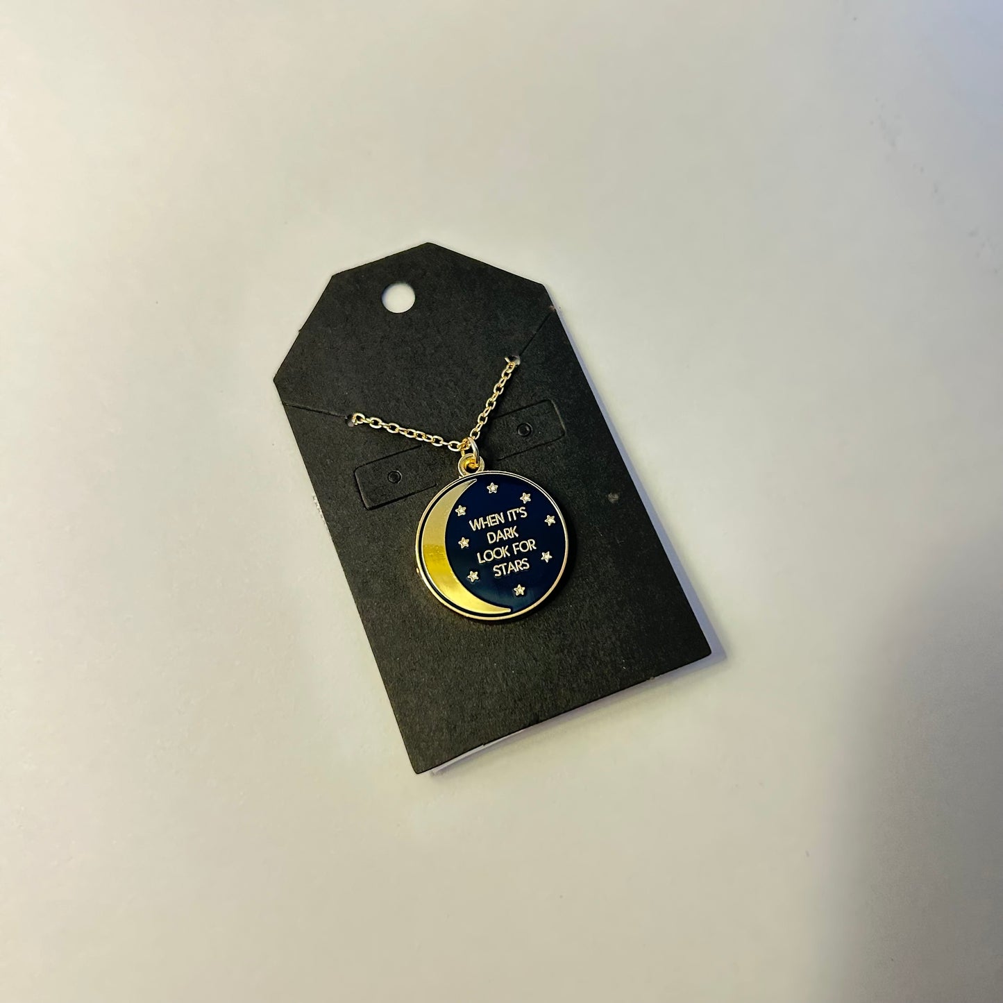 “When it’s Dark Look For Stars” Necklace
