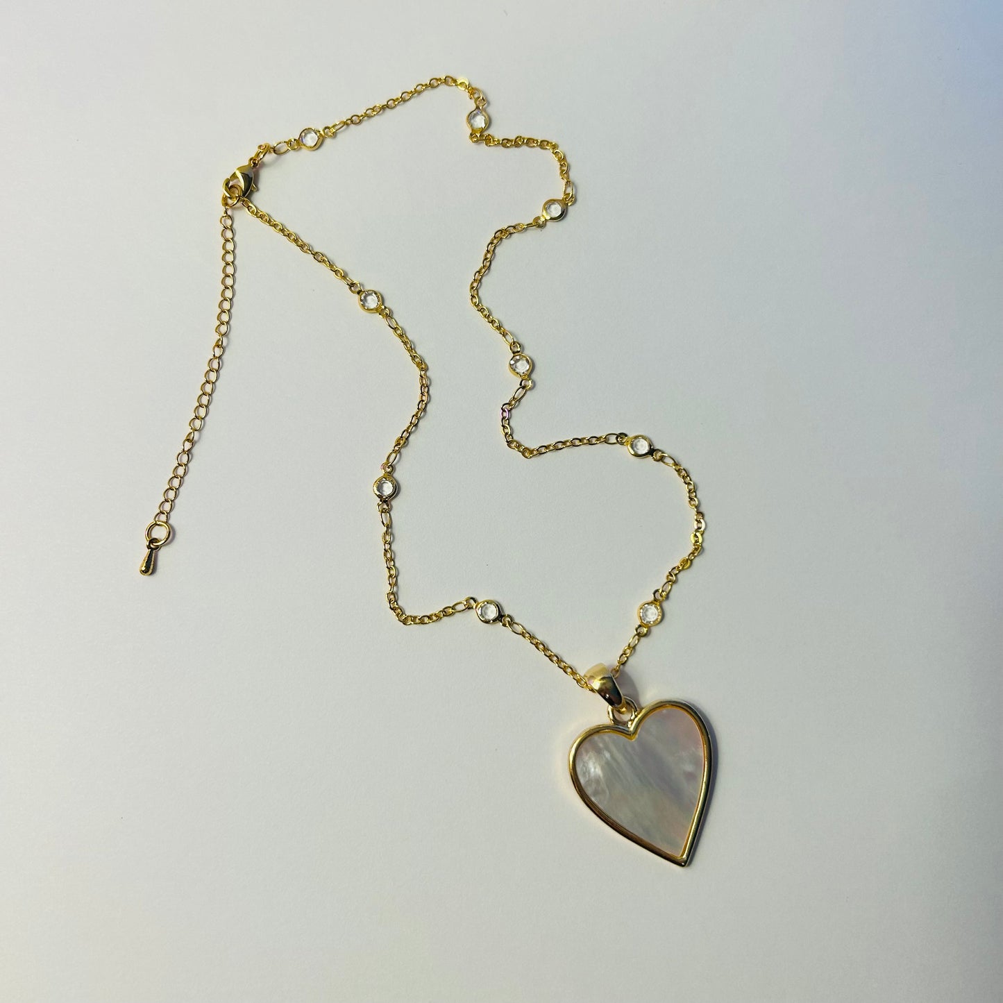 Shining Heart Gold Necklace