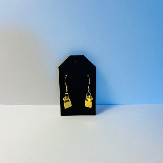 Lock and Key Earrings