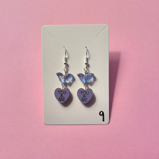 Butterfly Sweet Heart earrings