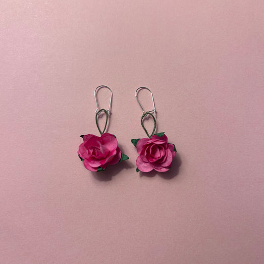 Pink Rosetta Earrings