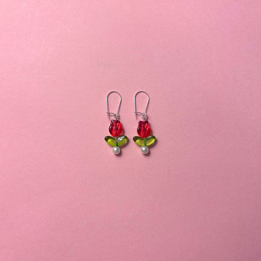 Dainty Tulip Earrings