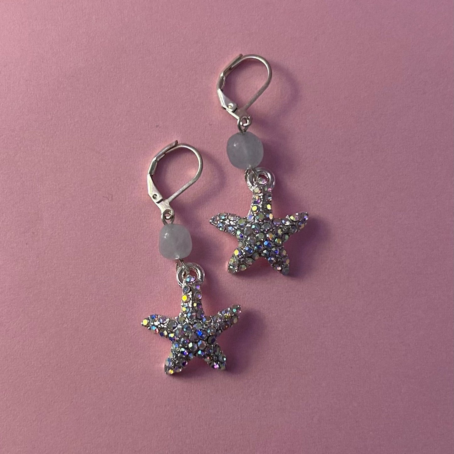 Aquamarine Sea Star Earrings