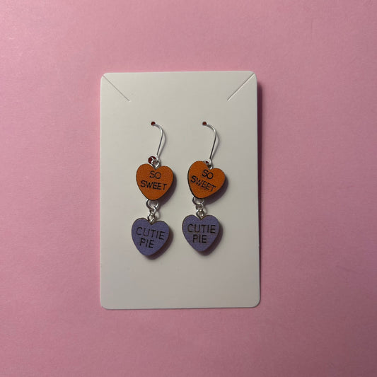 Clemson Sweet Hearts Earrings
