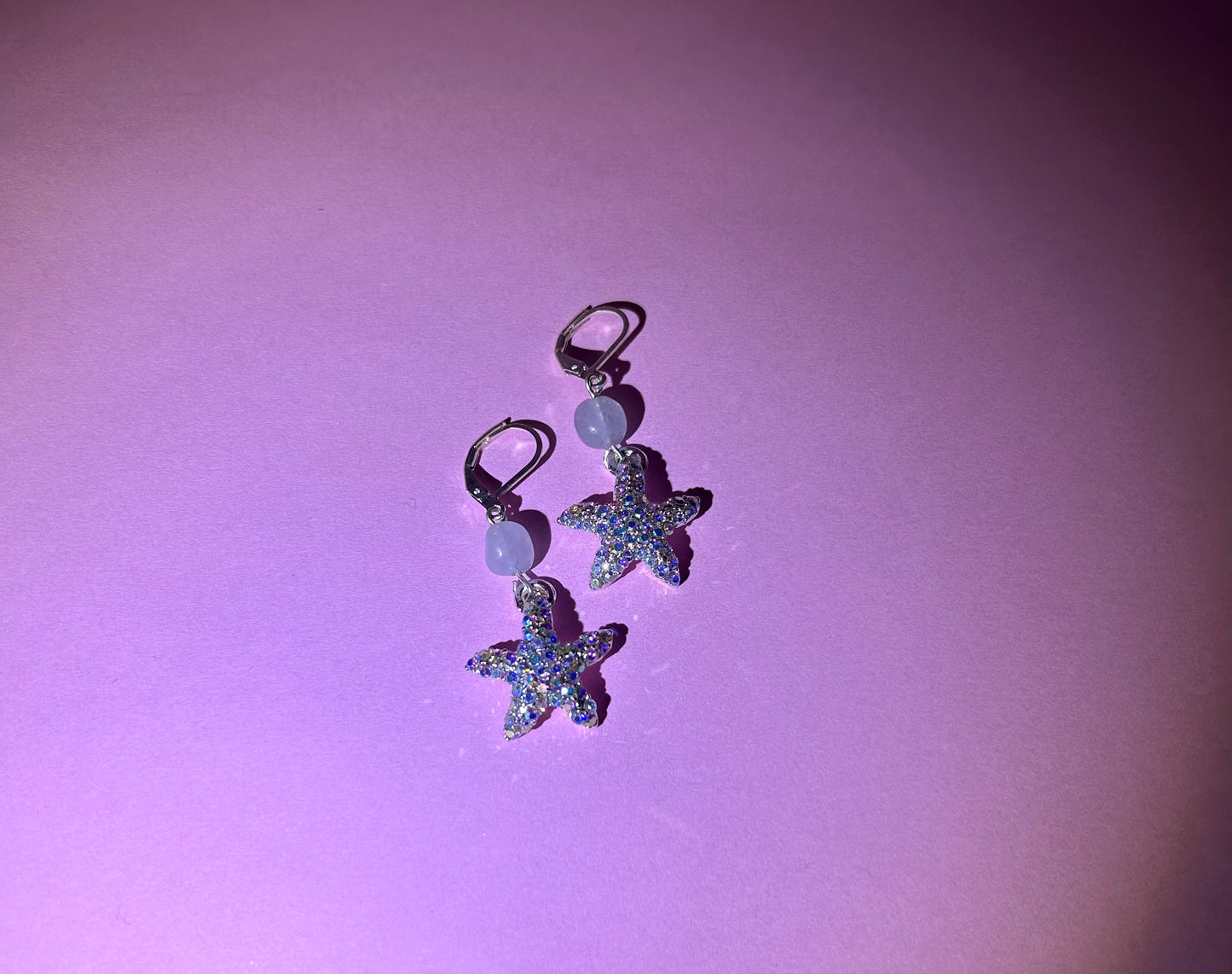 Aquamarine Sea Star Earrings