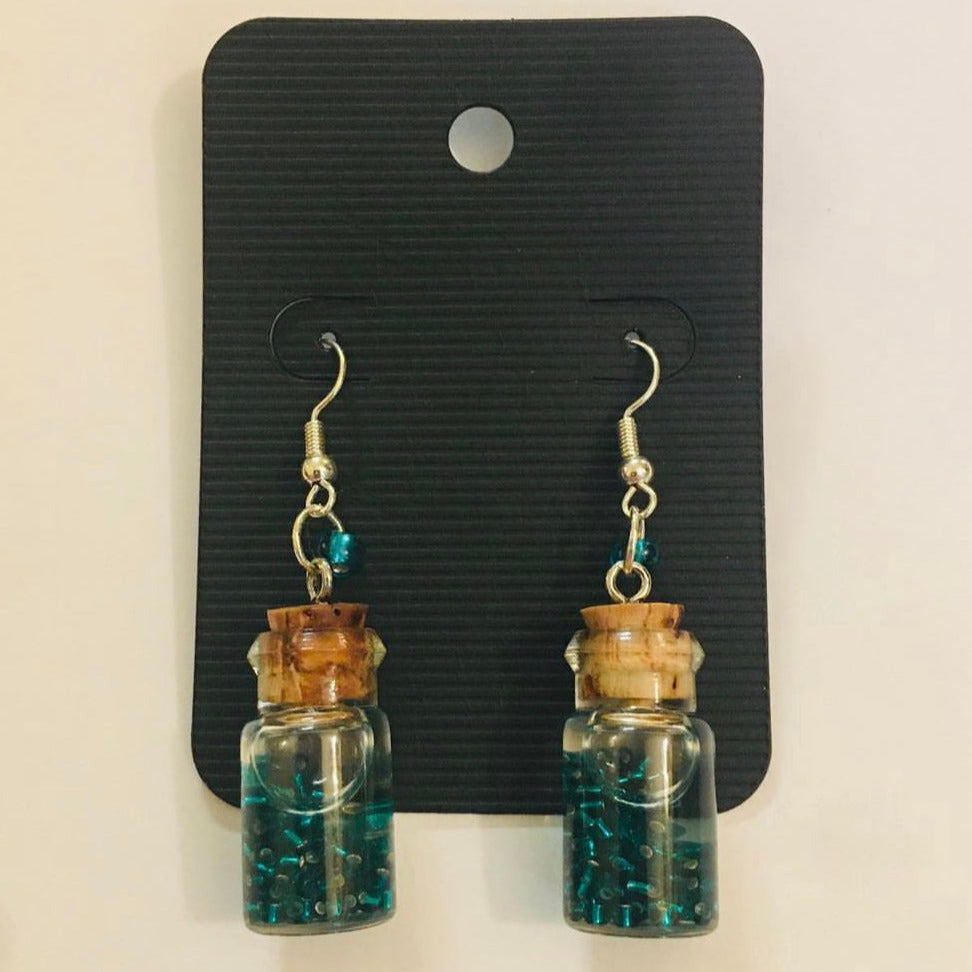 Glass Bottle Earrings