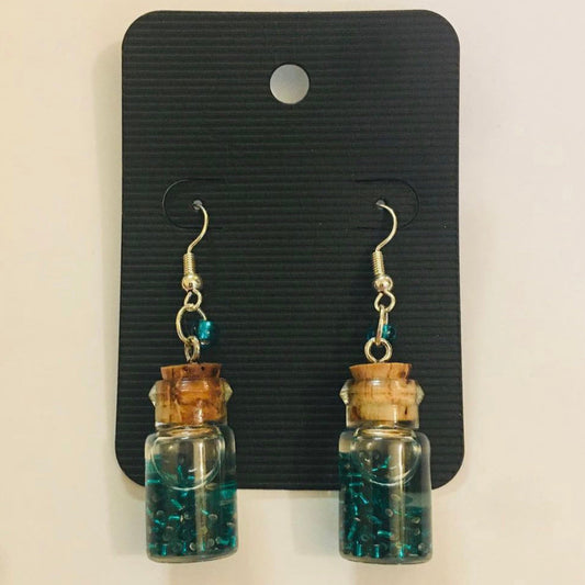 Glass Bottle Earrings