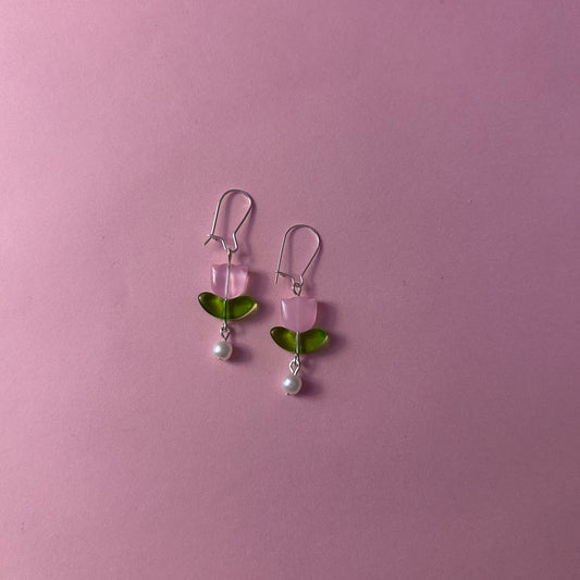 Dainty Dandle Tulip Earrings