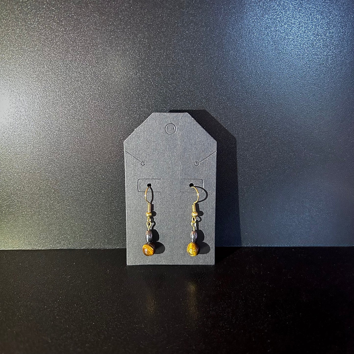 Tiger Eye Hematite Earrings