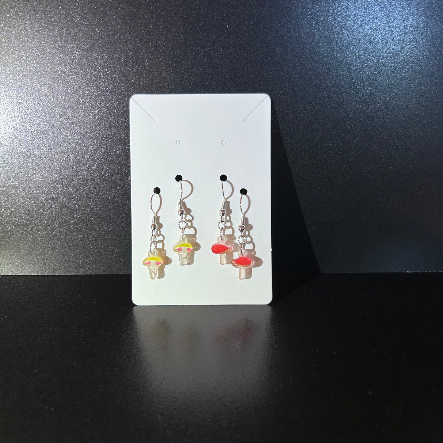 Dainty Mushroom Earring Set