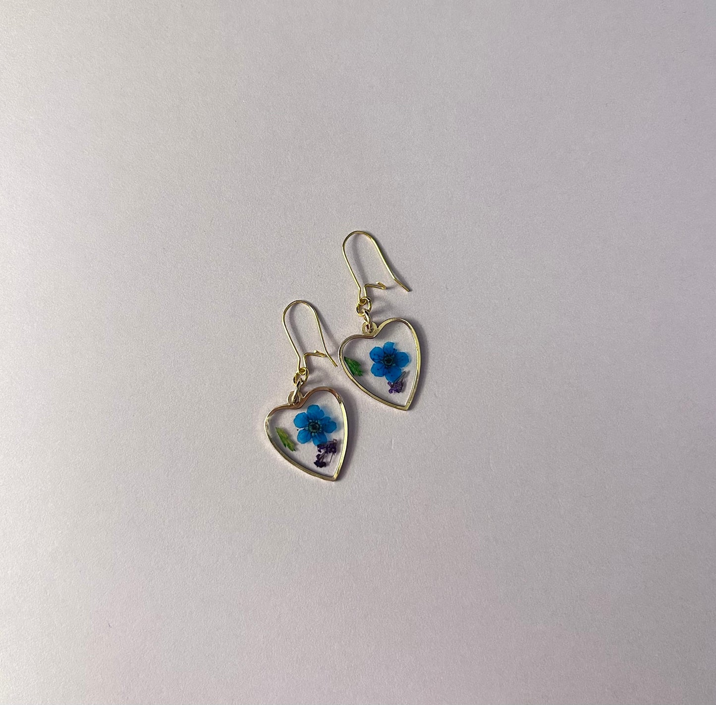 Flower Heart Earrings