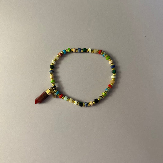 Natural Stone Bracelet - Red