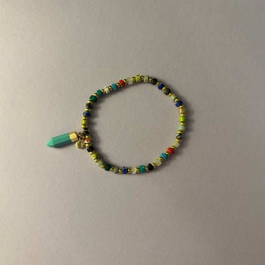 Natural Stone Bracelet - Teal