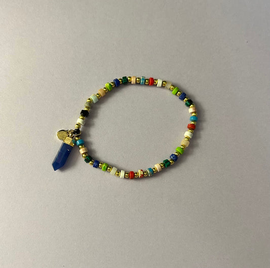 Natural Stone Bracelet - Deep Blue