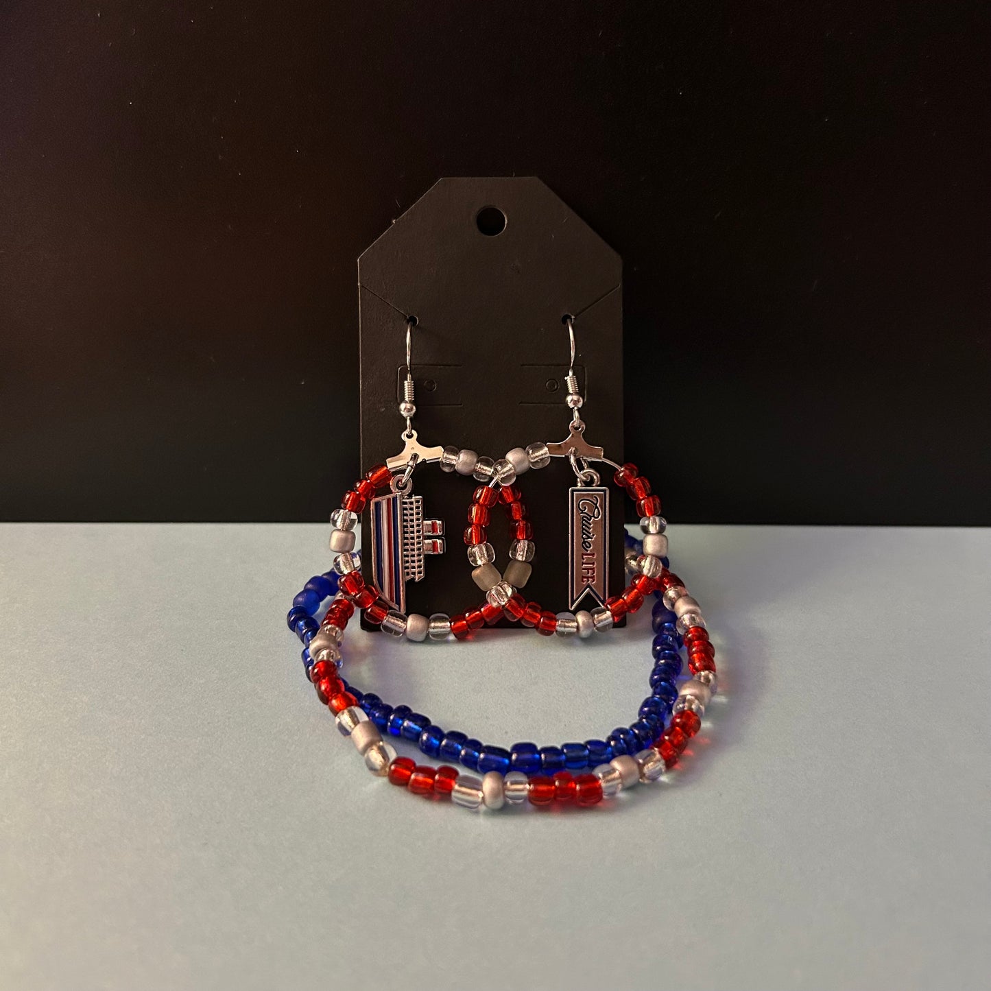 Cruise Life & Boat Bracelet and Earrings Set