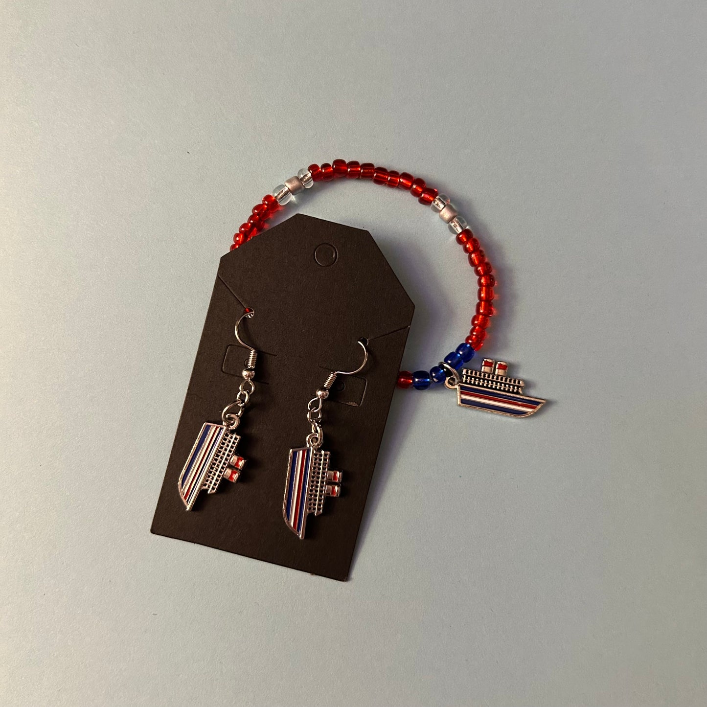 Cruise Boat Bracelet and Earring Set