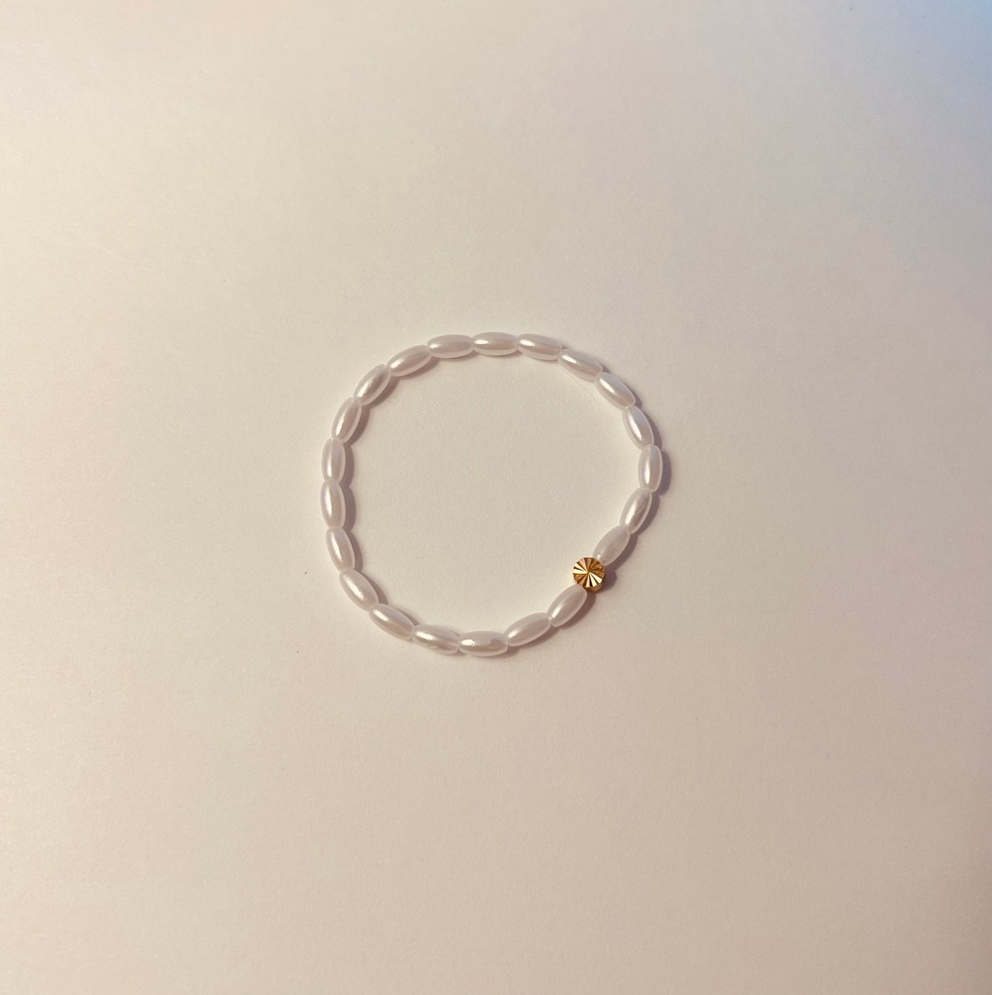 Bitty White and Gold Bracelet