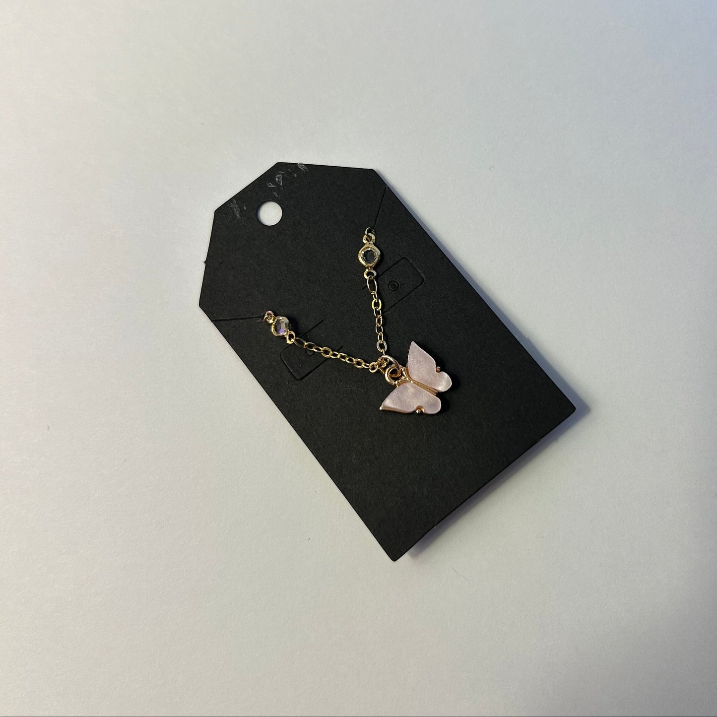 Butterfly Necklace and Shell Bracelet Set