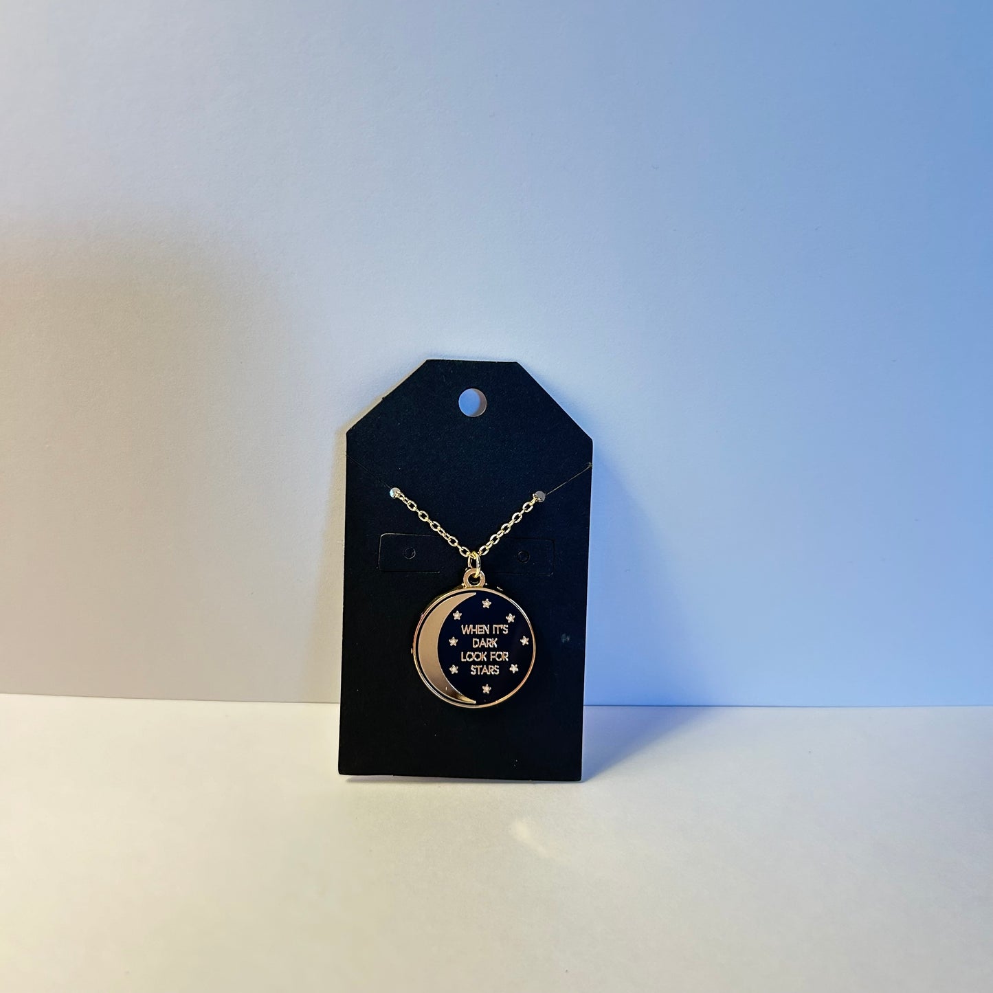 “When it’s Dark Look For Stars” Necklace