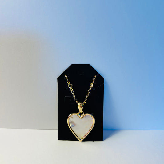 Shining Heart Gold Necklace