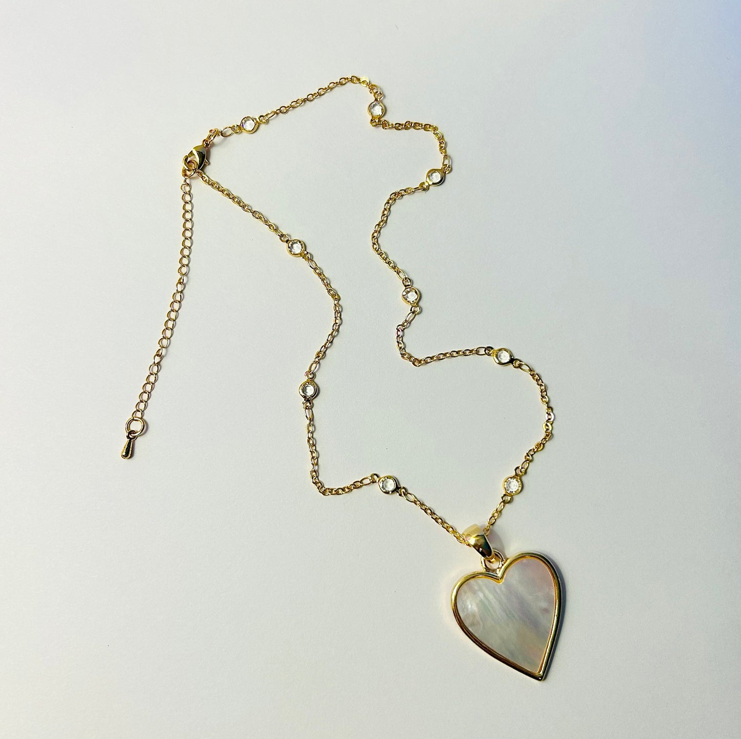 Shining Heart Gold Necklace
