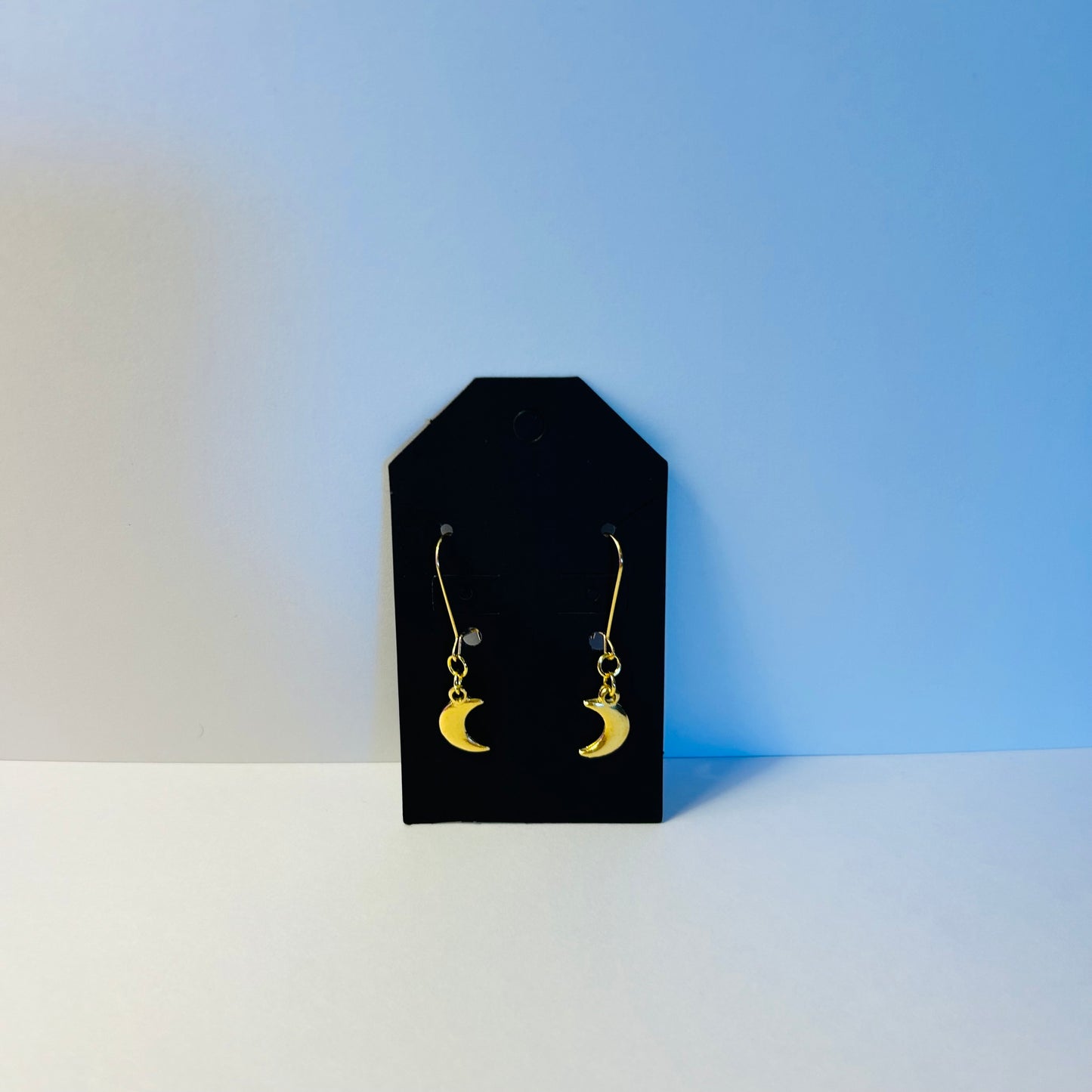 Crescent Moon Hook Earrings