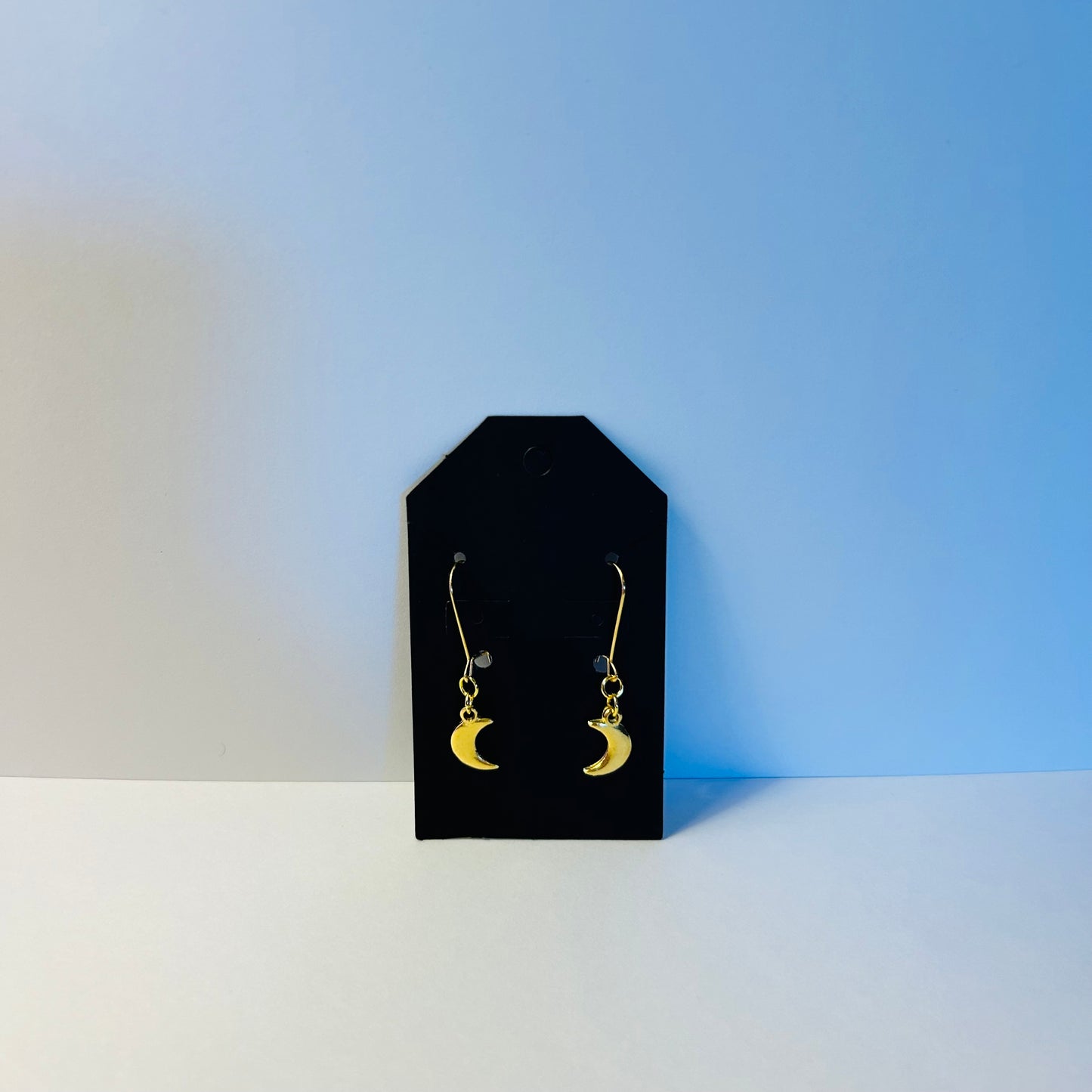 Crescent Moon Hook Earrings
